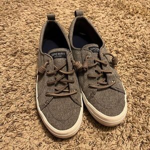 Sparkly navy sperrys